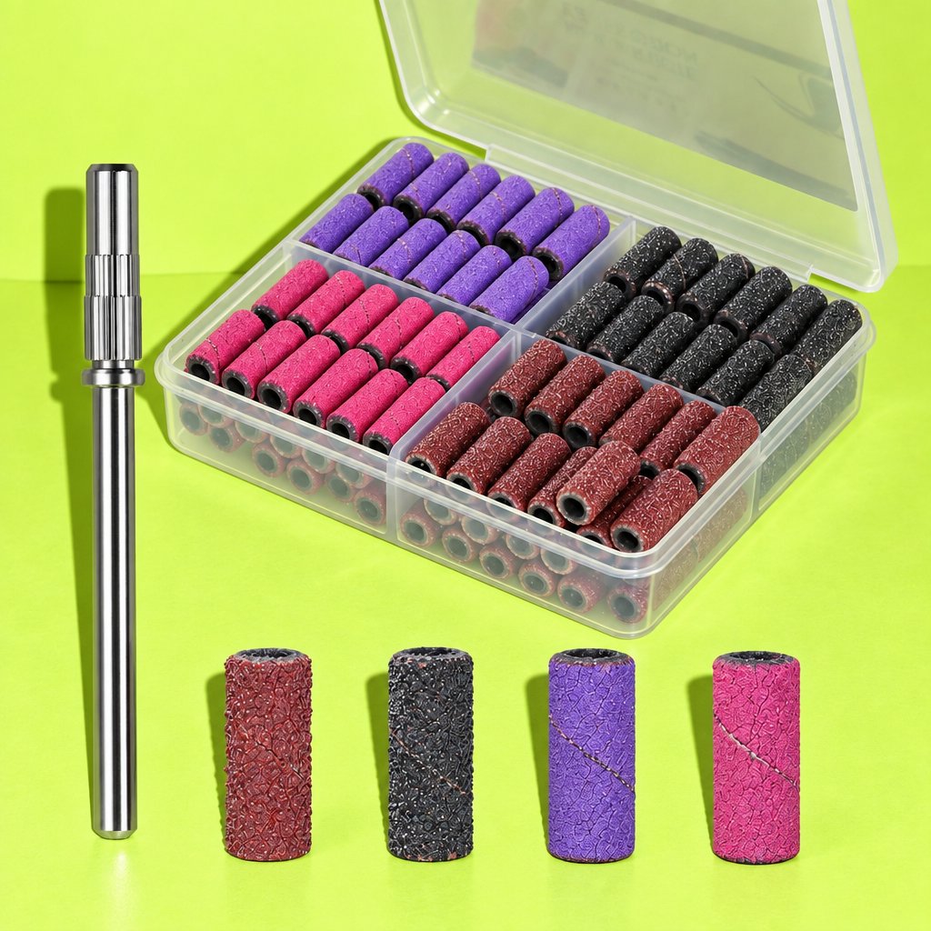 Nail Sanding Bands, 100 with Mandrel
