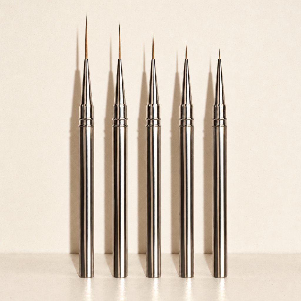 Nail Liner Brush Set, 5 Piece