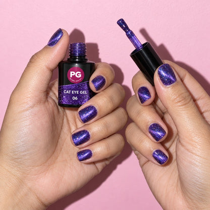 Cat Eye Gel Polish Set, 6 Colors with Magnet