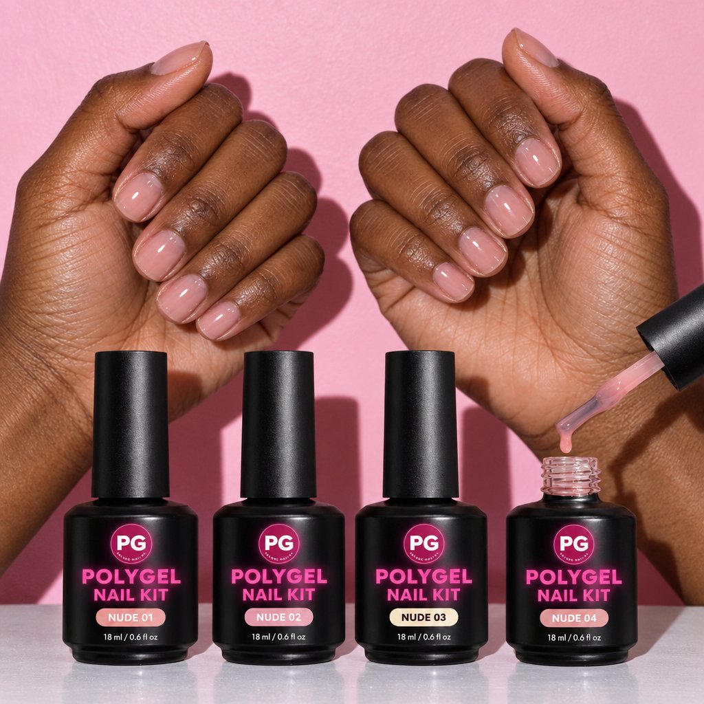 Nude Builder Gel Set, 4 Shades
